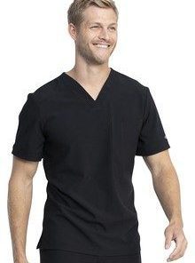 Top v neck without pocket solid half sleeve unisex